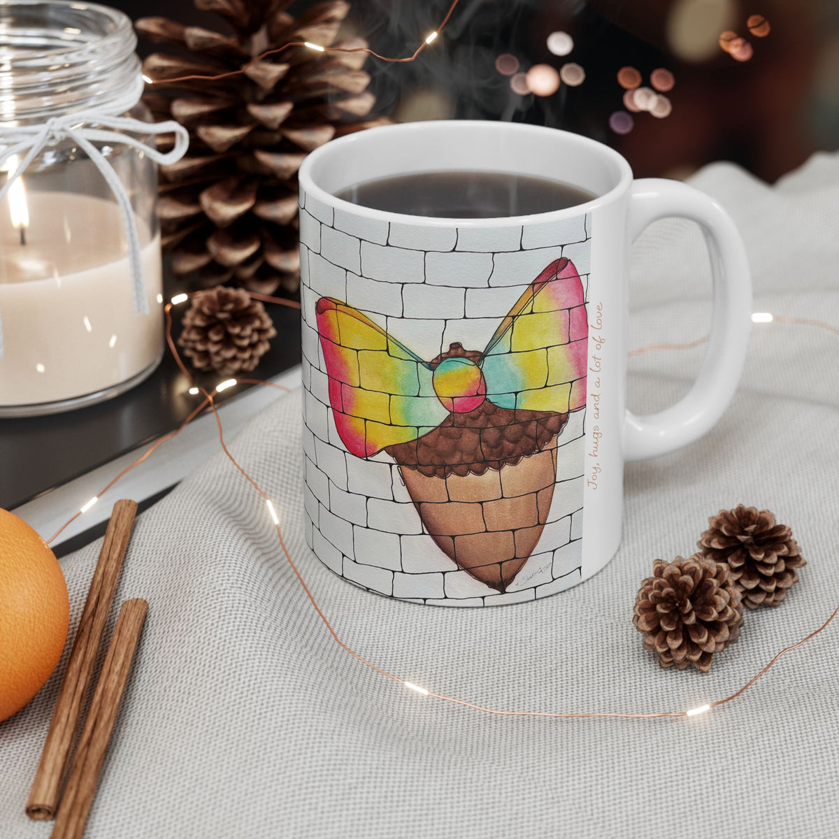 A Christmas Acorn – Ceramic mug, 11oz | eKuumeArt