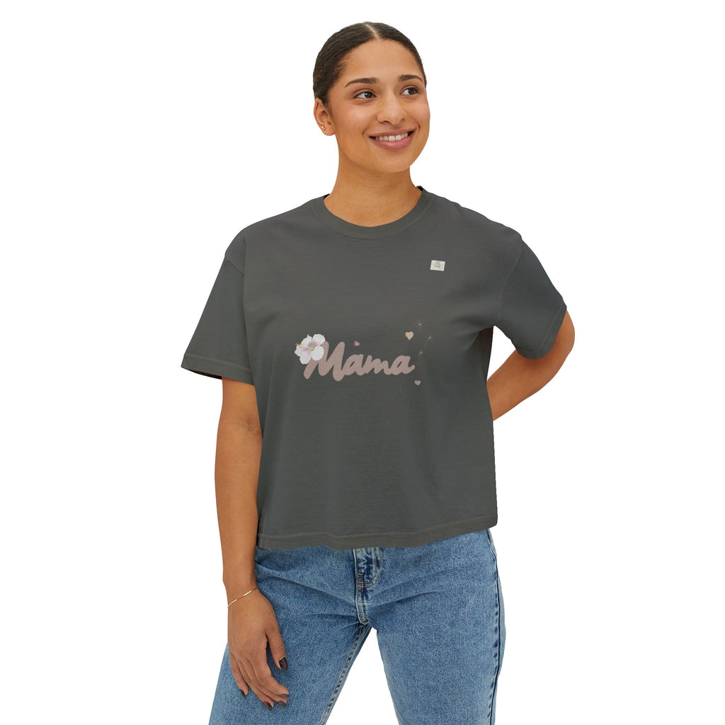 Mama T01 apparel for her - Women's oversized boxy tee | eKuumeArt