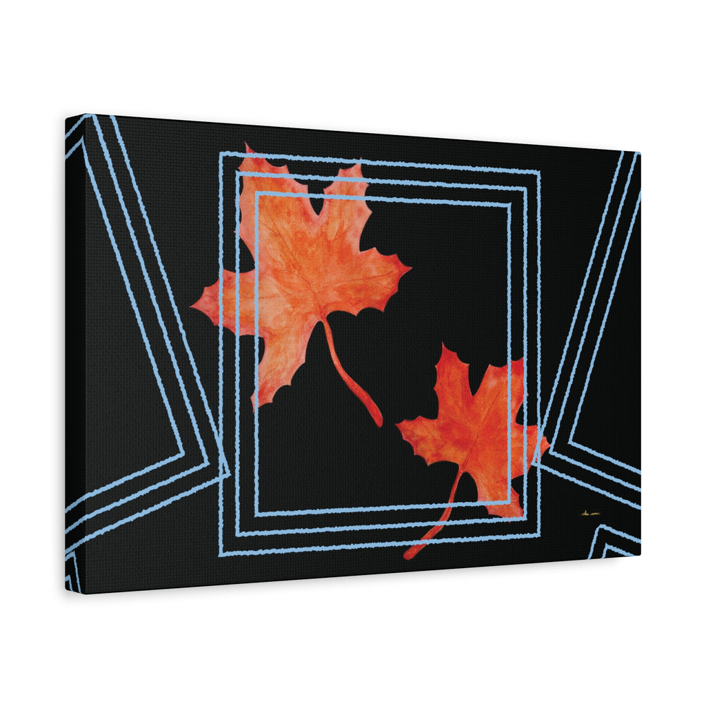 Maple Lines wall art – Stretched matte canvas print | eKuumeArt
