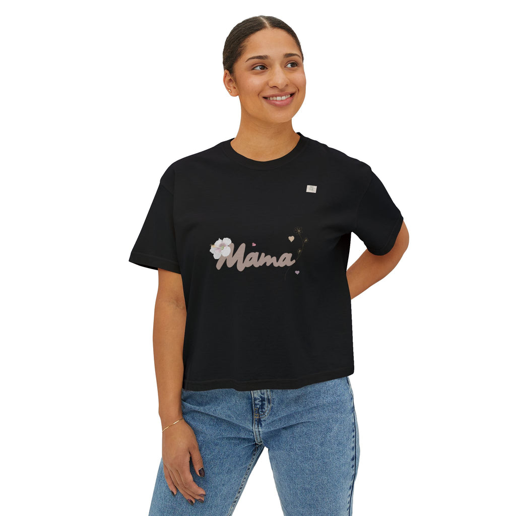 Mama T01 apparel for her - Women's oversized boxy tee | eKuumeArt