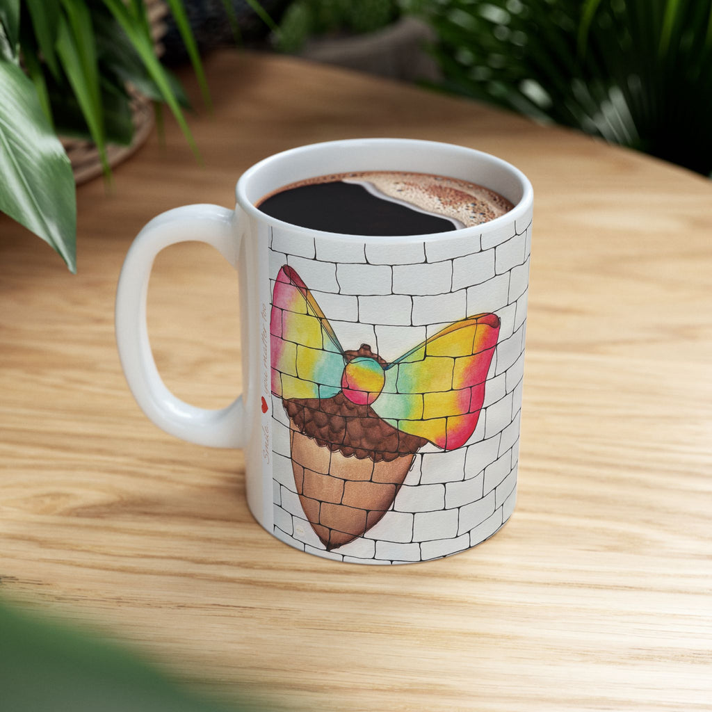 A Christmas Acorn – Ceramic mug, 11oz | eKuumeArt