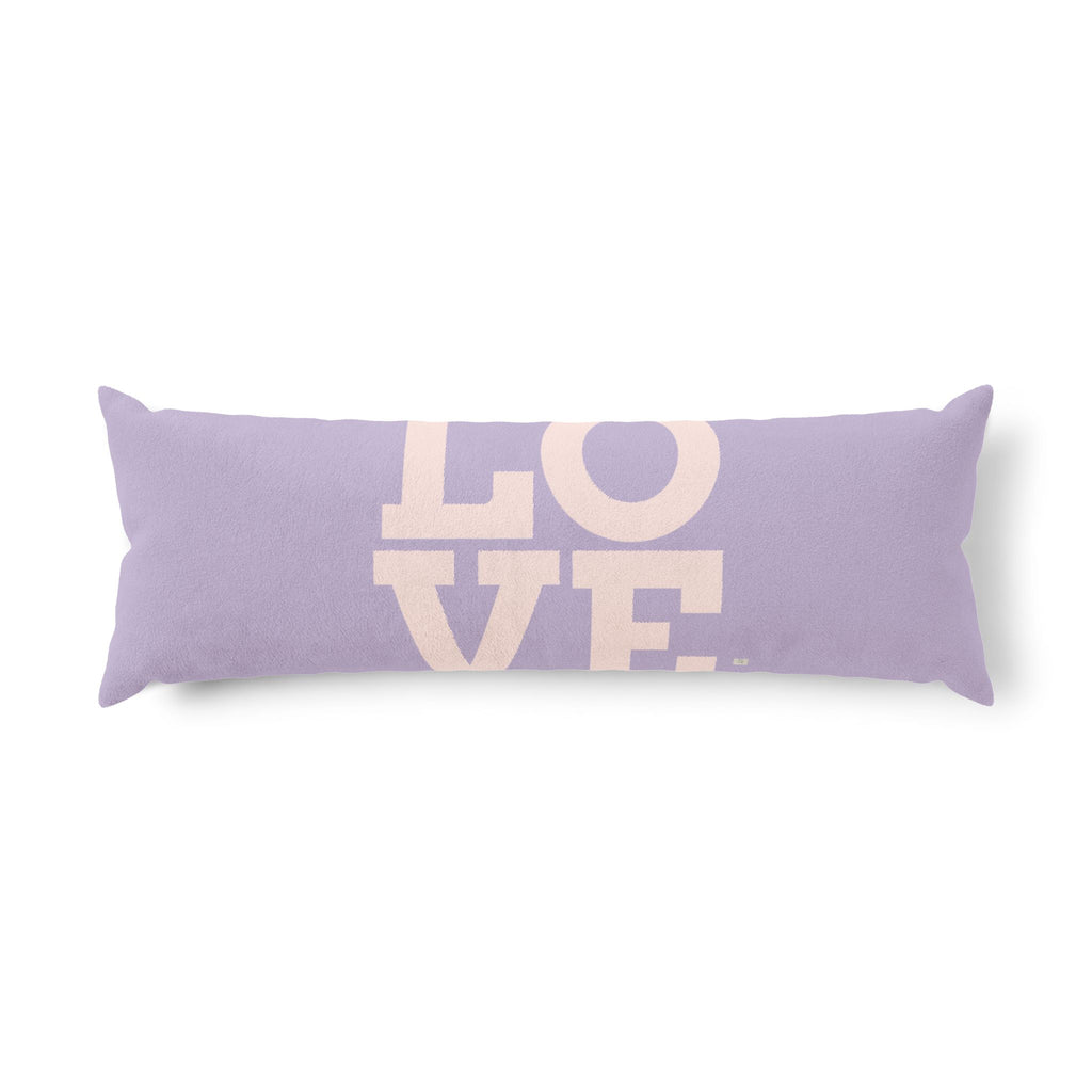 Je t’aime home gift – Body pillow, light purple | eKuumeArt