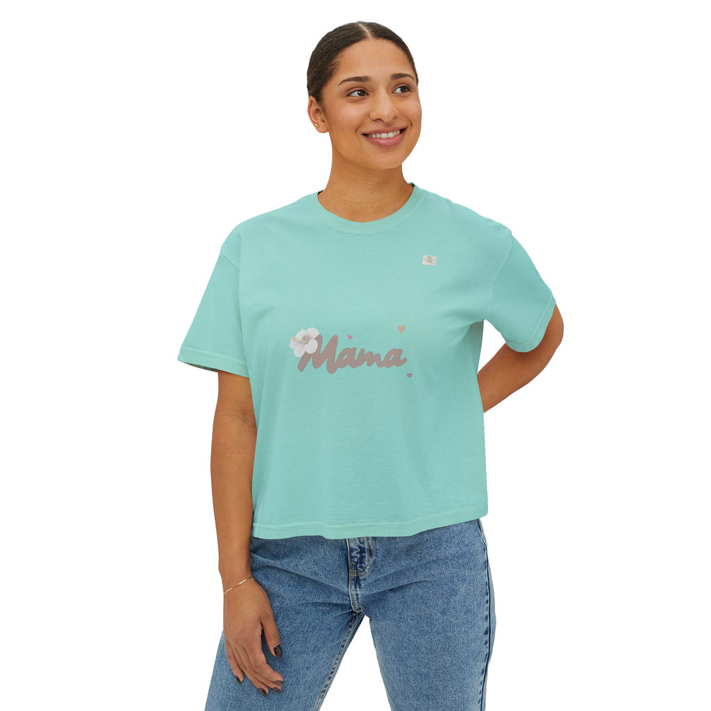 Mama T01 apparel for her - Women's oversized boxy tee | eKuumeArt