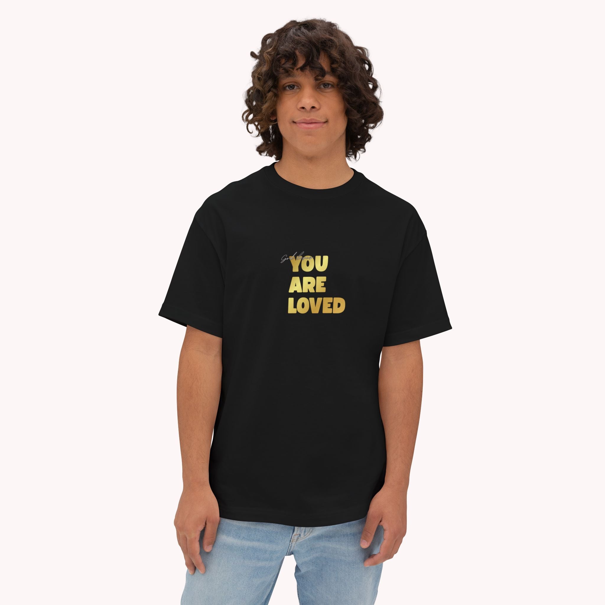 You Are Loved motivational clothing – Unisex oversized boxy t-shirt | eKuumeArt