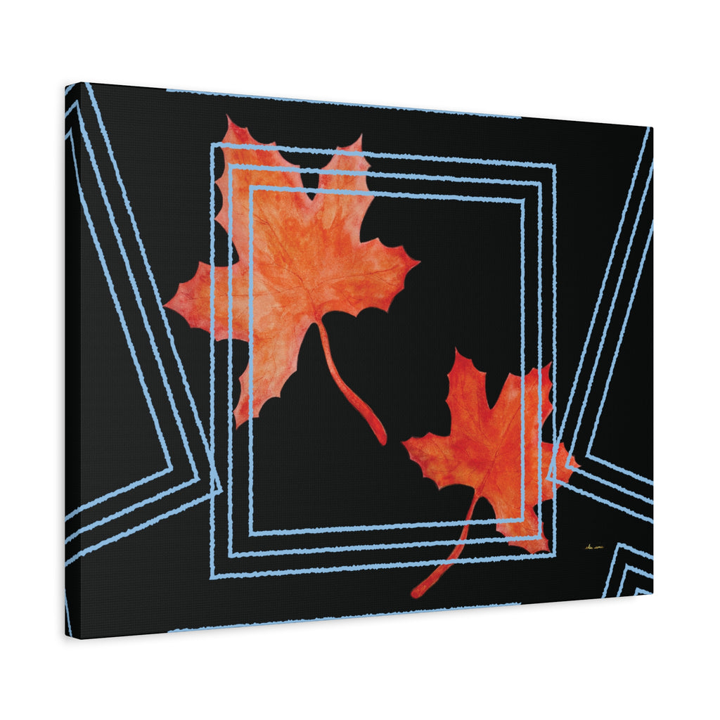 Maple Lines wall art – Stretched matte canvas print | eKuumeArt