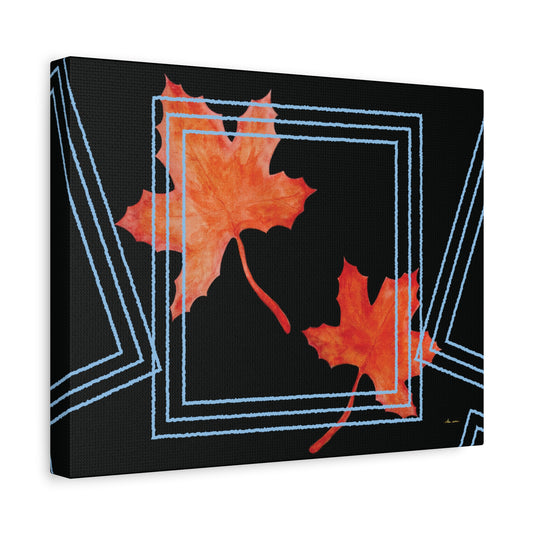Maple Lines wall art – Stretched matte canvas print | eKuumeArt