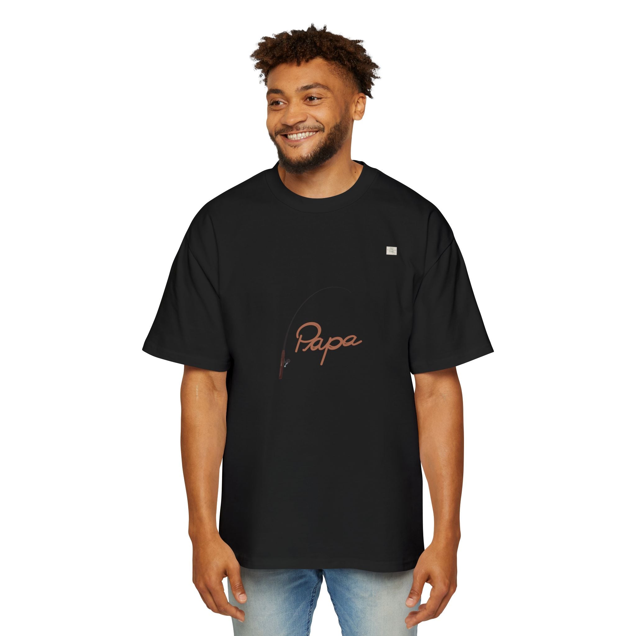 Papa T01 apparel for him - Men's oversized boxy tee | eKuumeArt