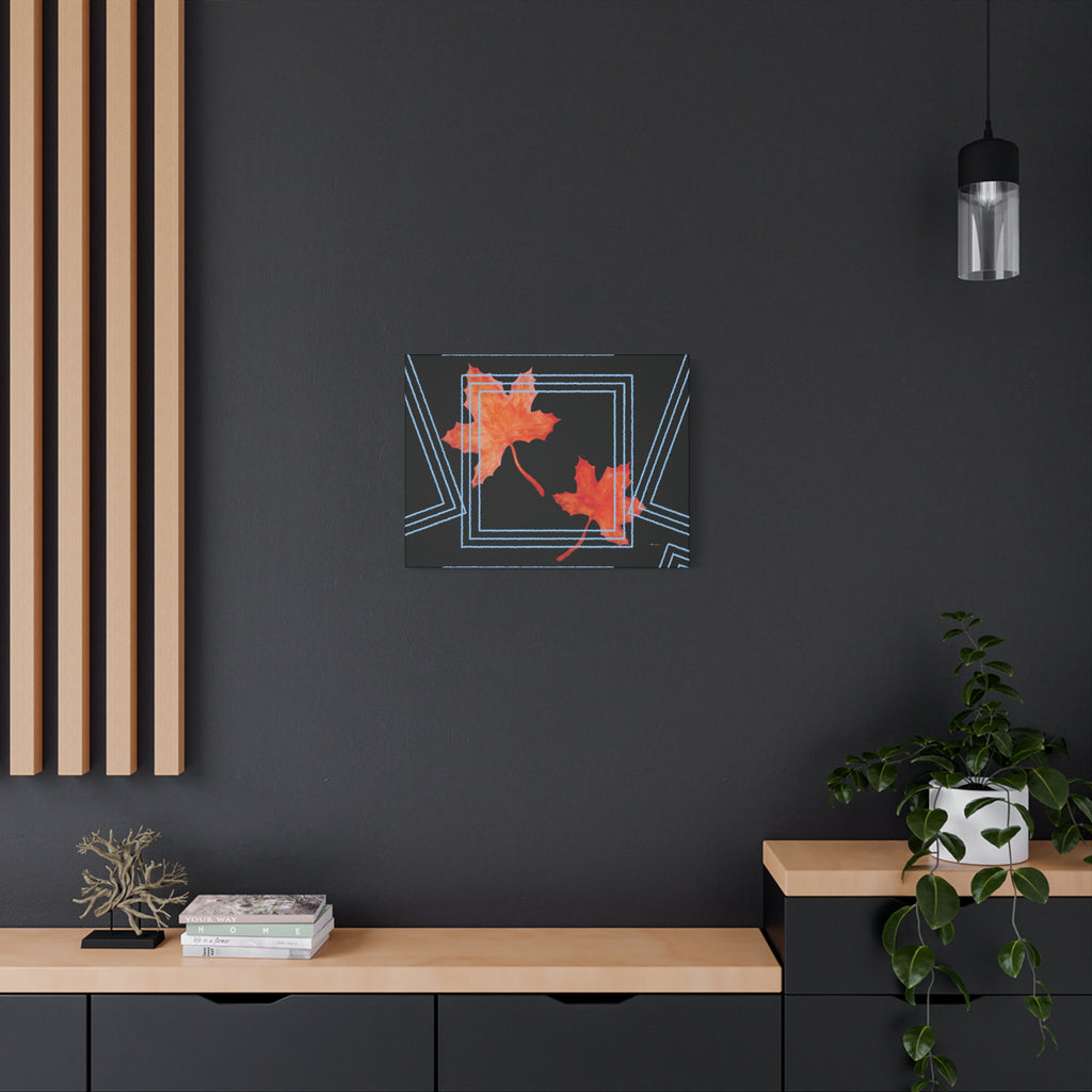Maple Lines wall art – Stretched matte canvas print | eKuumeArt