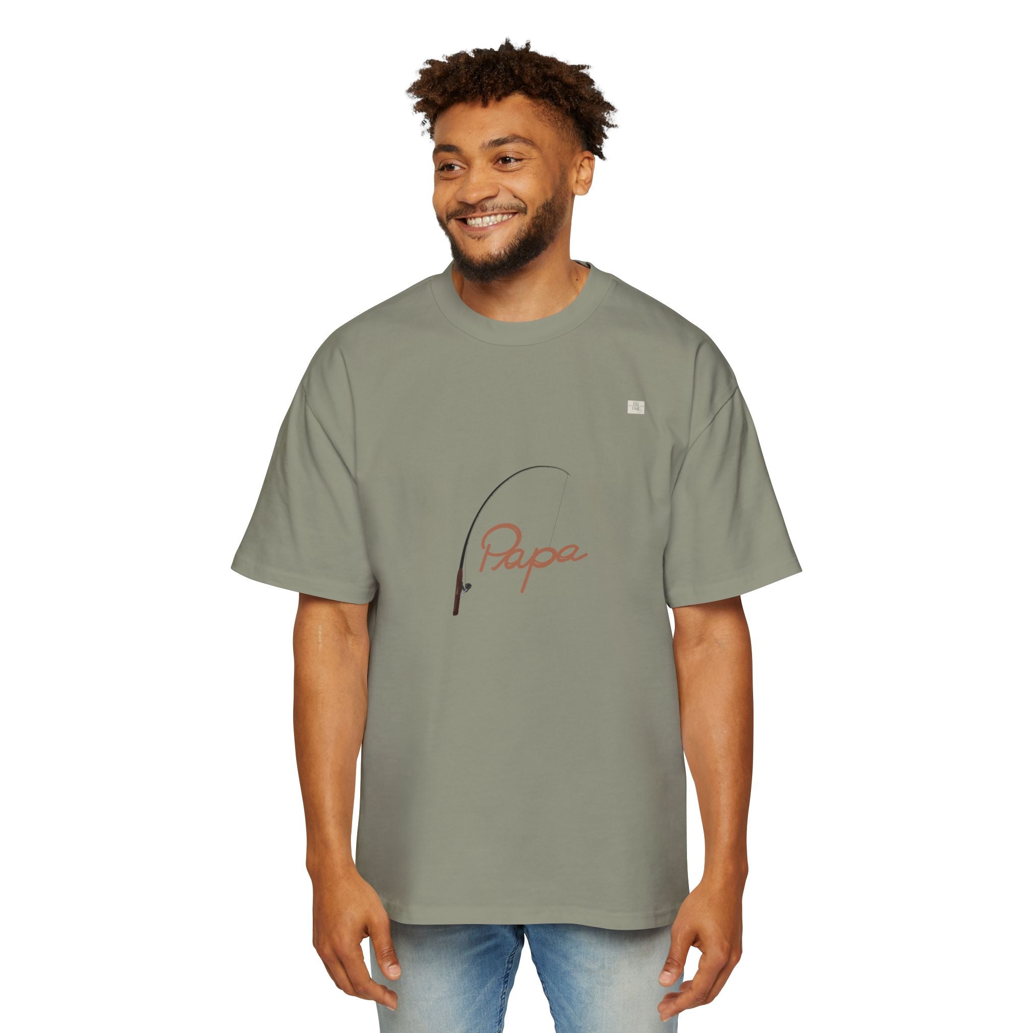 Papa T01 apparel for him - Men's oversized boxy tee | eKuumeArt