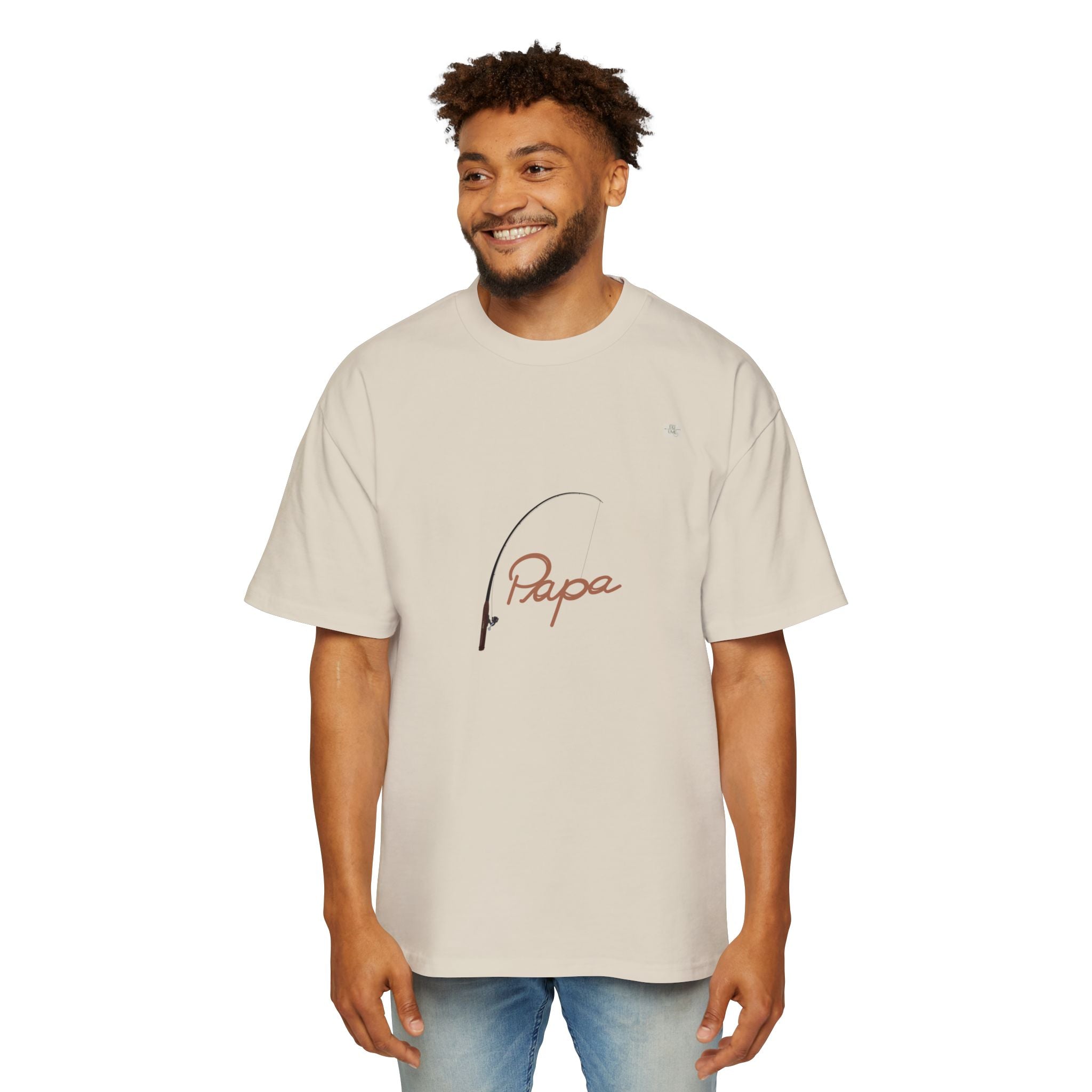 Papa T01 apparel for him - Men's oversized boxy tee | eKuumeArt