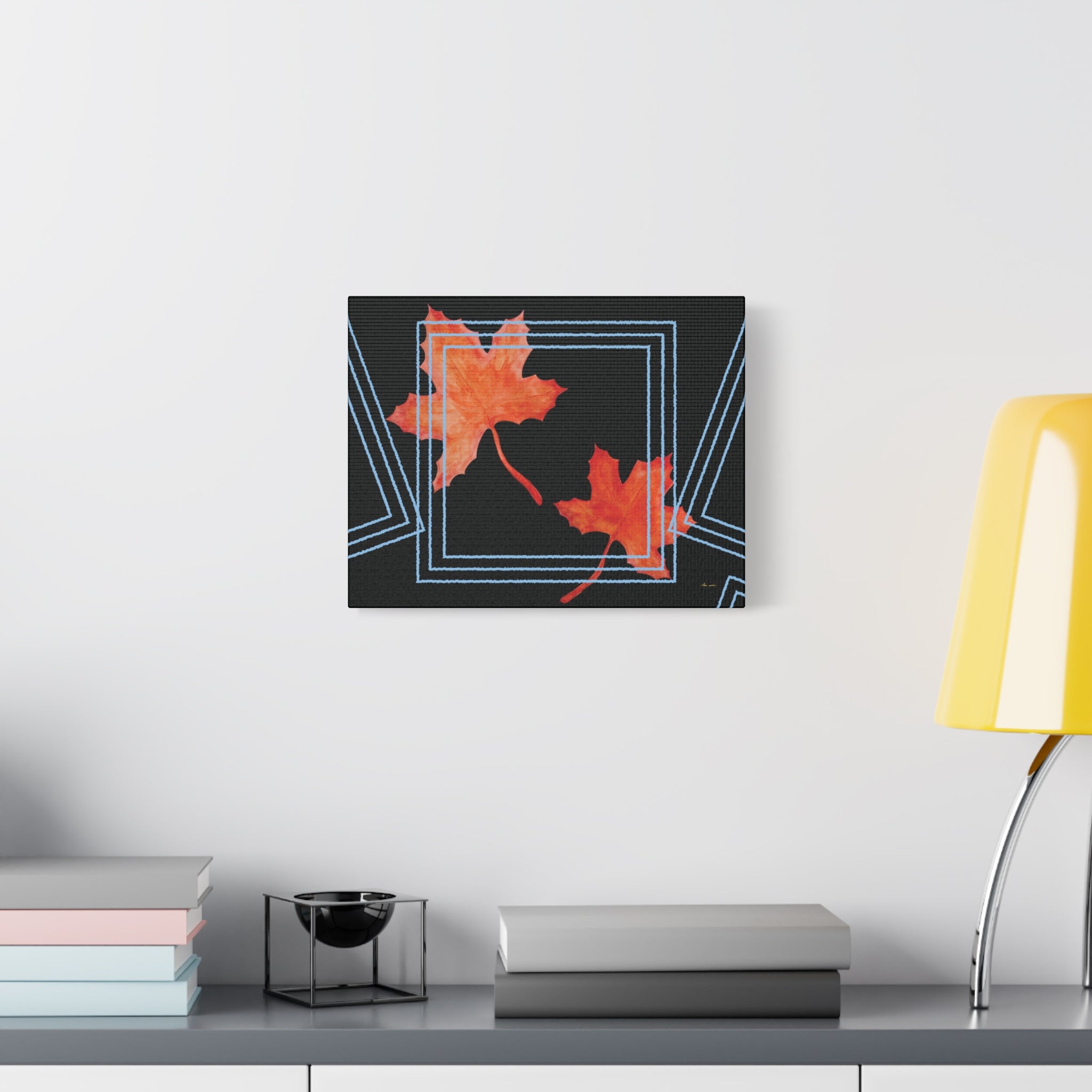 Maple Lines wall art – Stretched matte canvas print | eKuumeArt