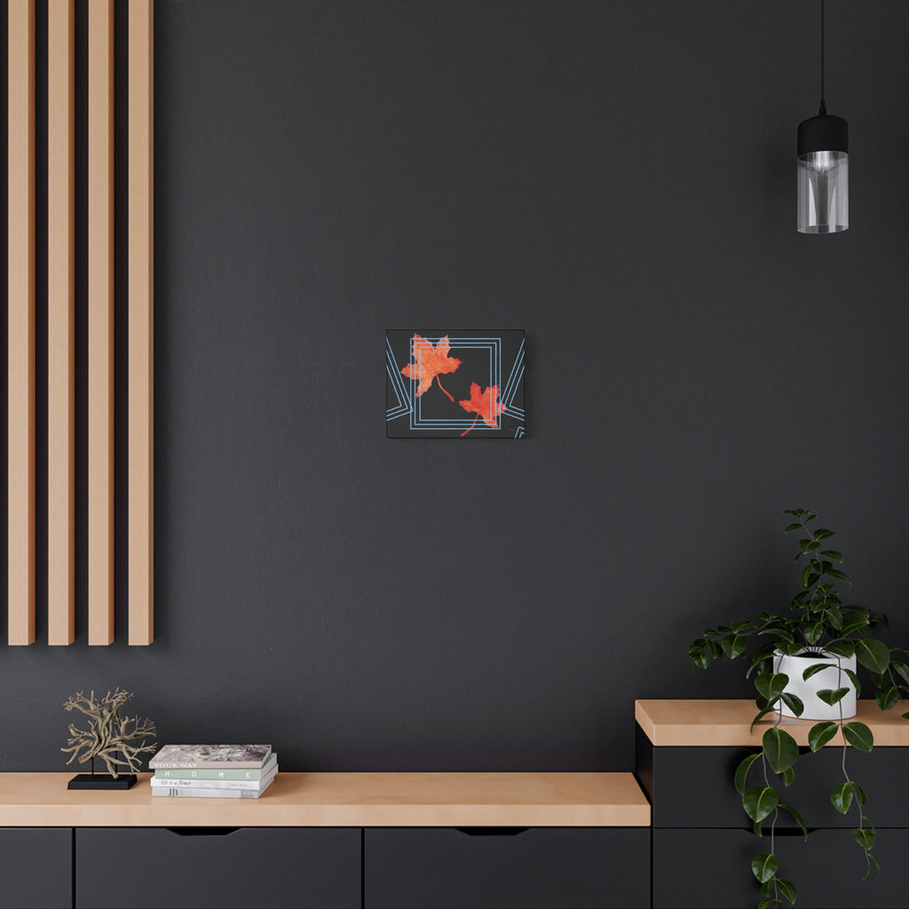 Maple Lines wall art – Stretched matte canvas print | eKuumeArt