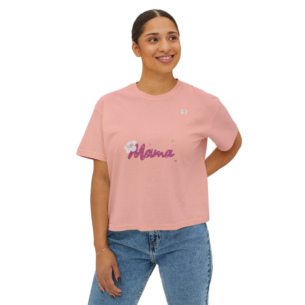 Mama T01 apparel for her - Women's oversized boxy tee | eKuumeArt