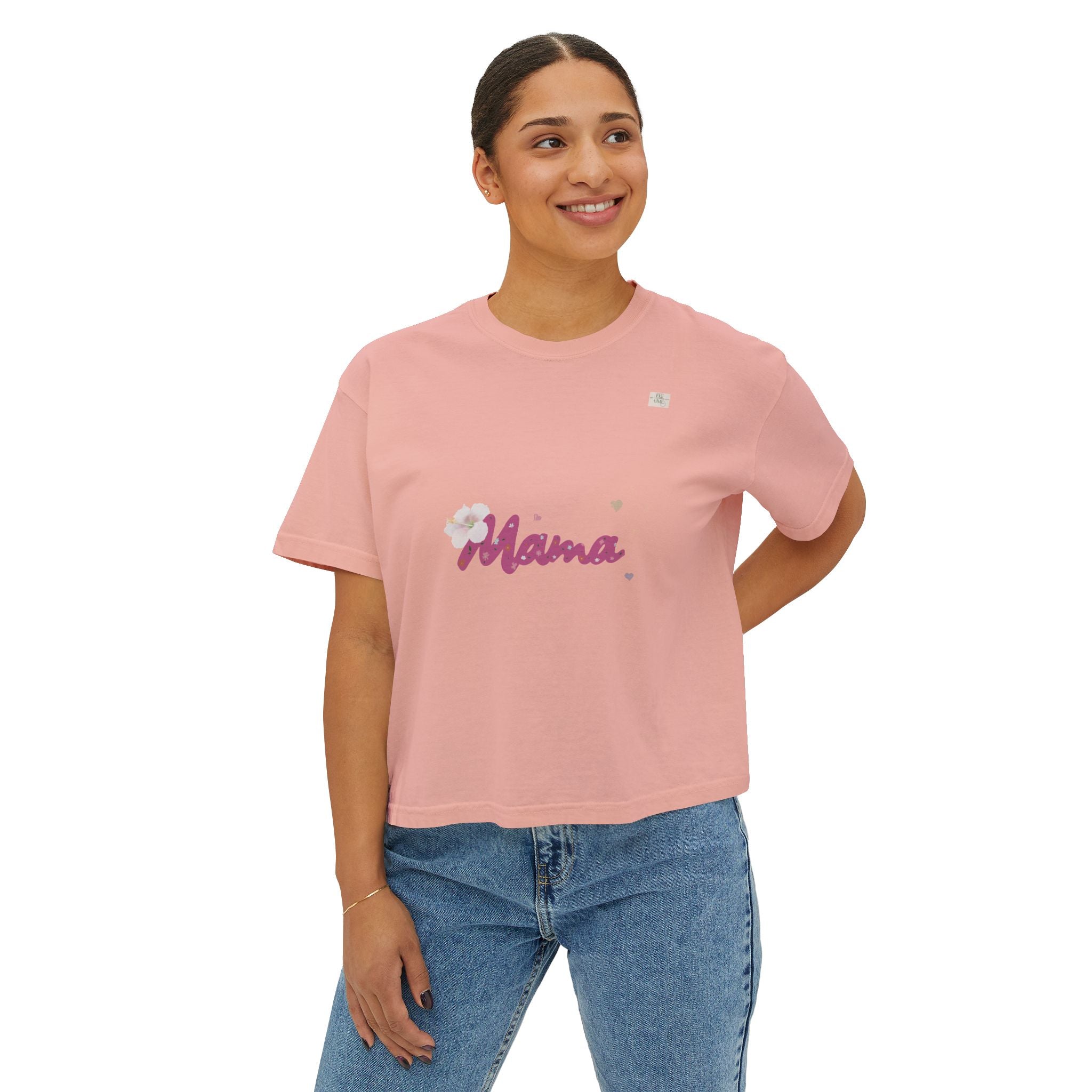 Mama T01 apparel for her - Women's oversized boxy tee | eKuumeArt