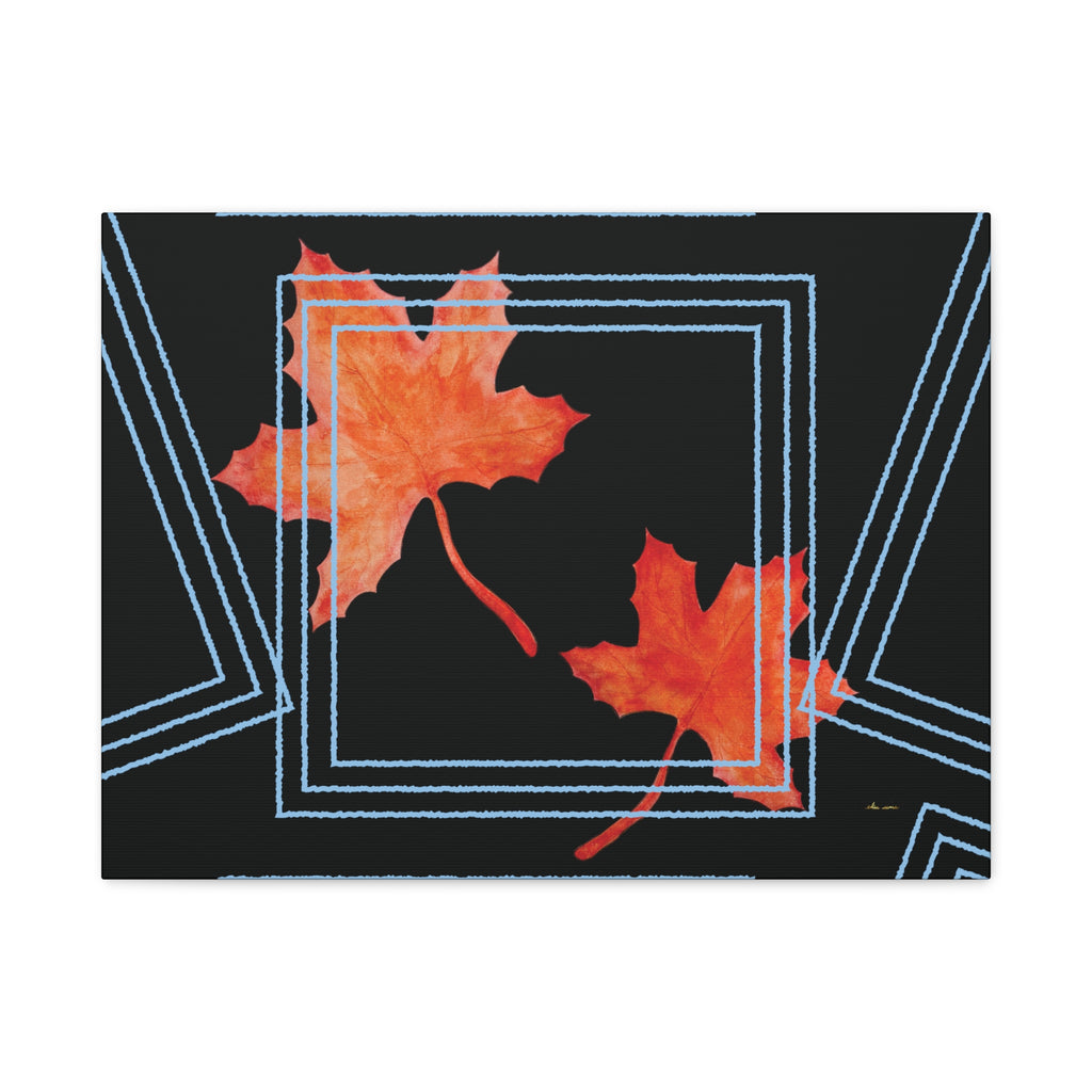 Maple Lines wall art – Stretched matte canvas print | eKuumeArt