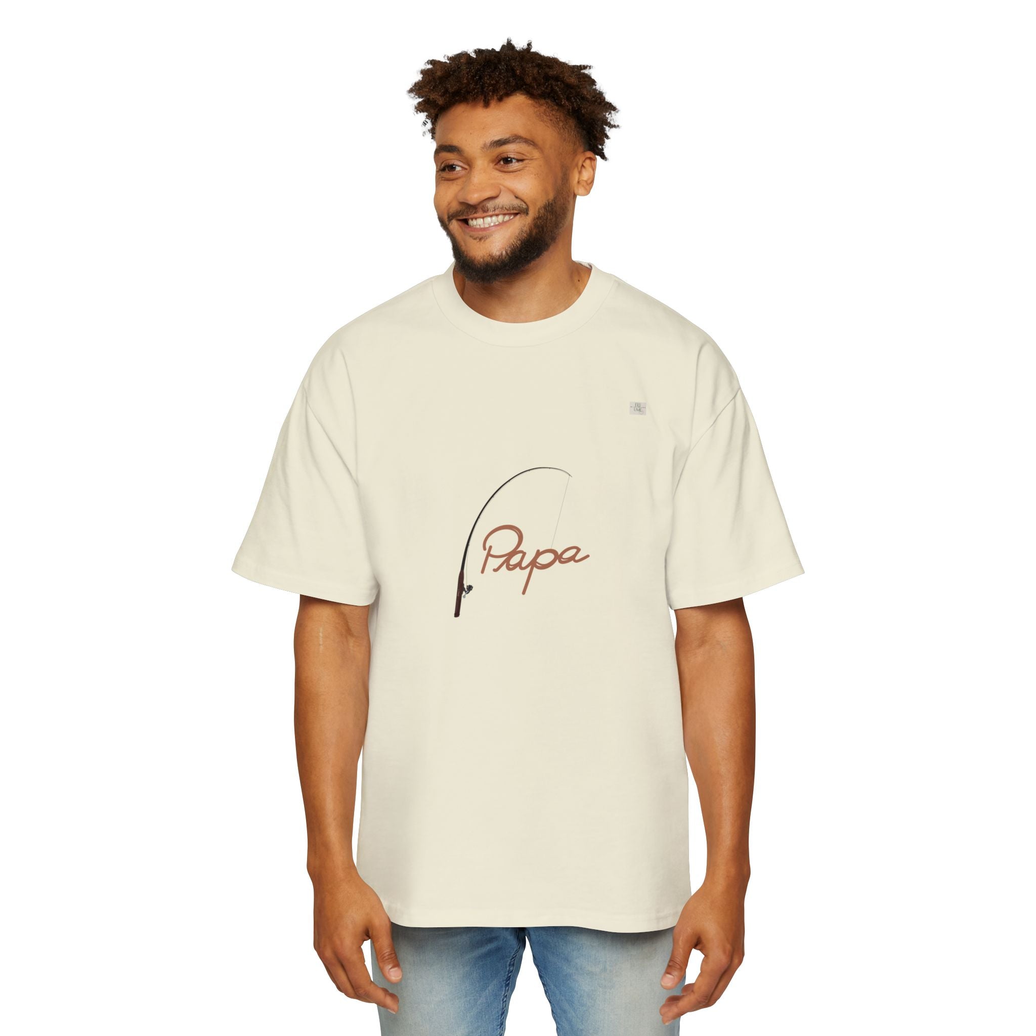 Papa T01 apparel for him - Men's oversized boxy tee | eKuumeArt