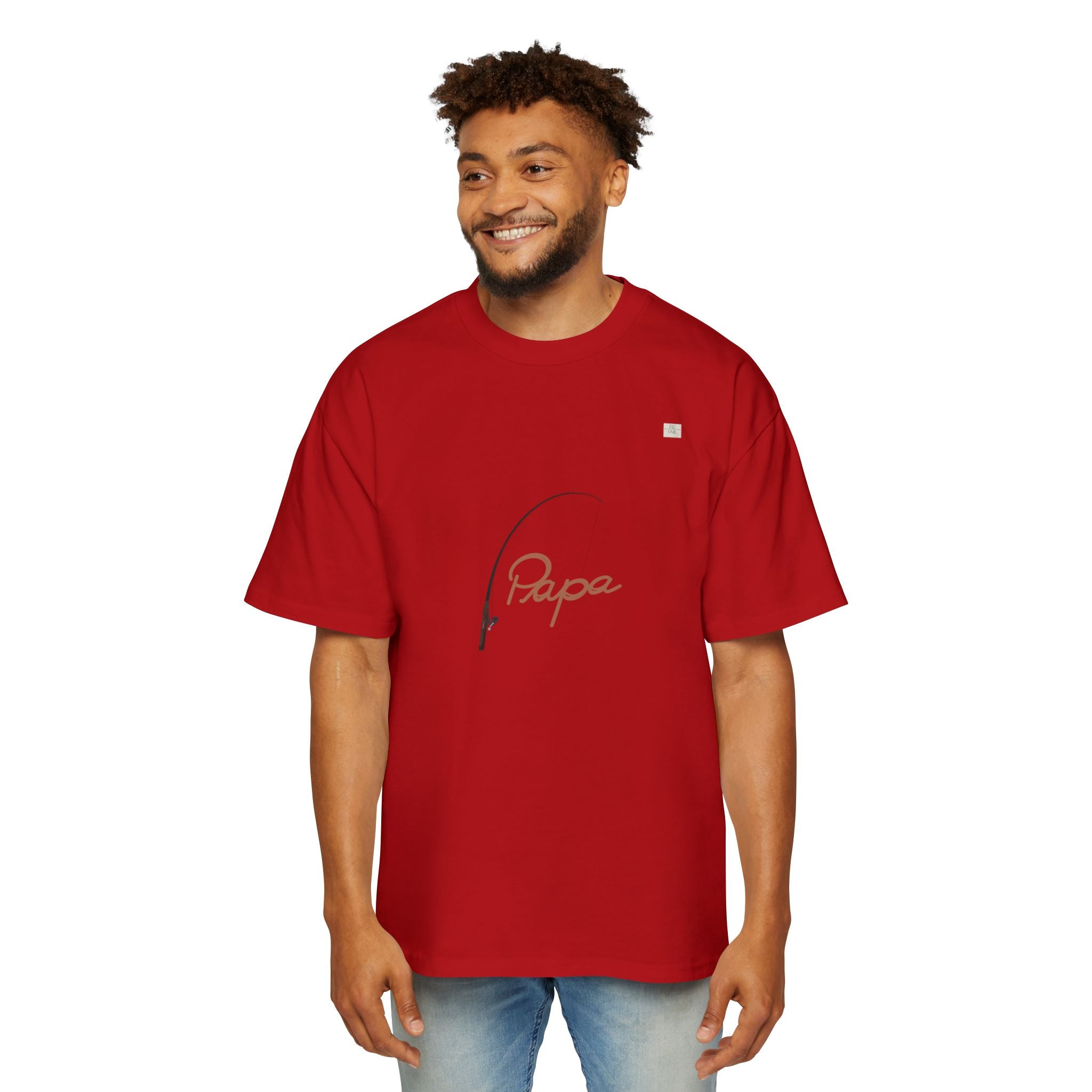 Papa T01 apparel for him - Men's oversized boxy tee | eKuumeArt