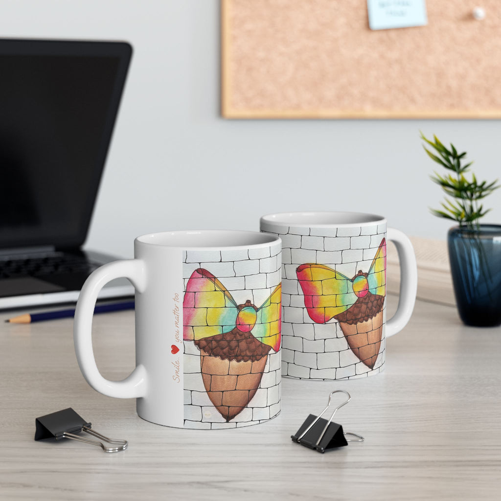 A Christmas Acorn – Ceramic mug, 11oz | eKuumeArt