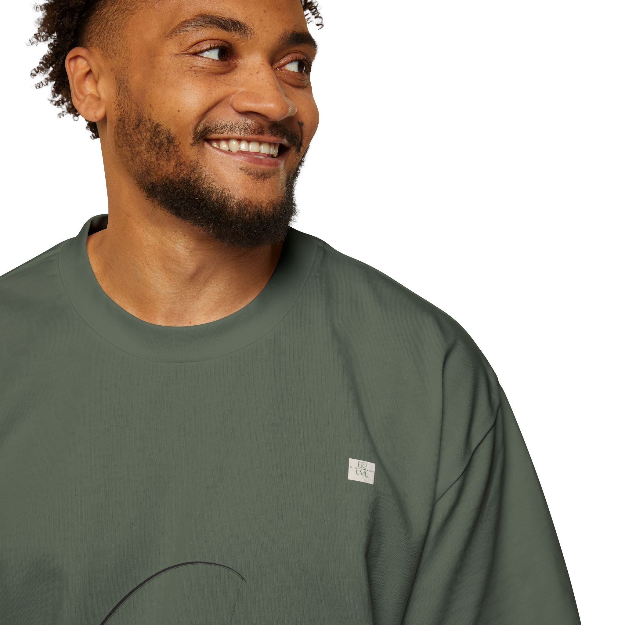 Papa T01 apparel for him - Men's oversized boxy tee | eKuumeArt