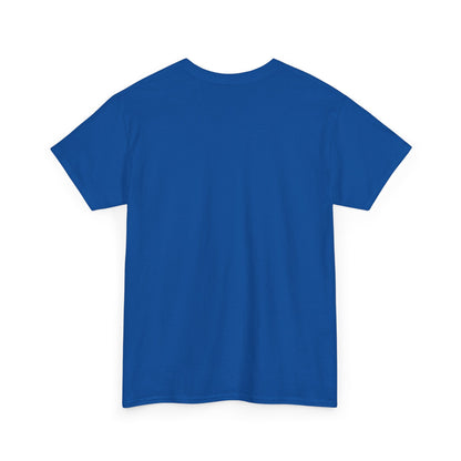 Royal Blue heavy cotton t-shirt - back view.