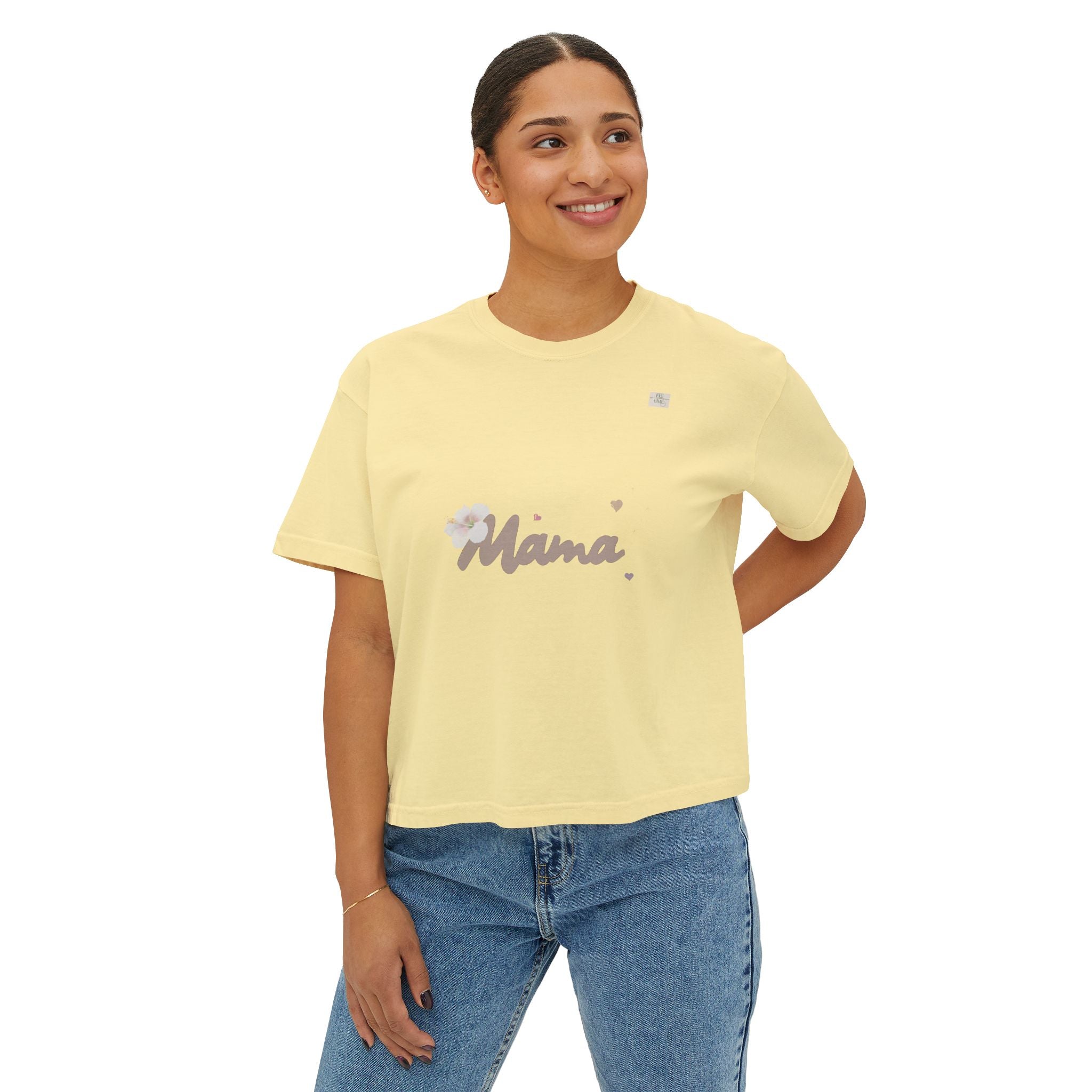 Mama T01 apparel for her - Women's oversized boxy tee | eKuumeArt