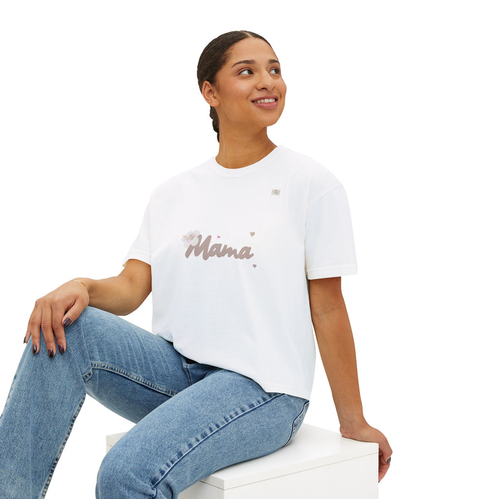 Mama T01 apparel for her - Women's oversized boxy tee | eKuumeArt