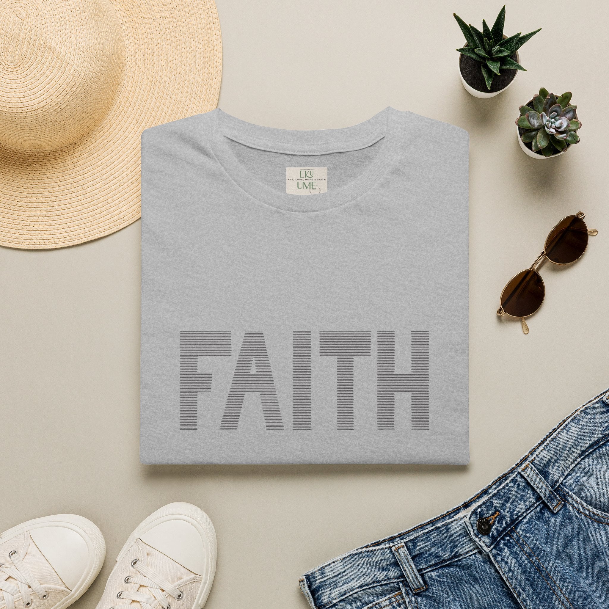 Faith – Unisex softstyle cotton tee | eKuumeArt