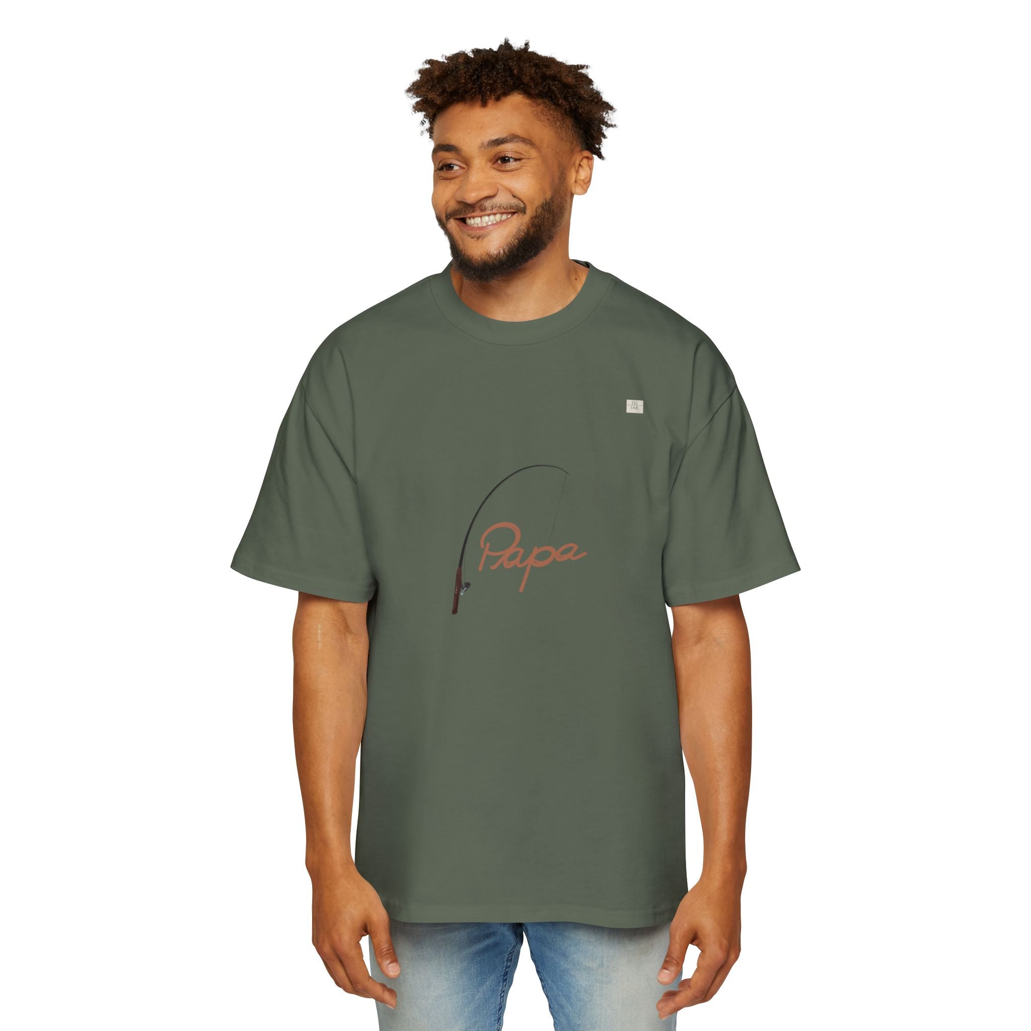 Papa T01 apparel for him - Men's oversized boxy tee | eKuumeArt
