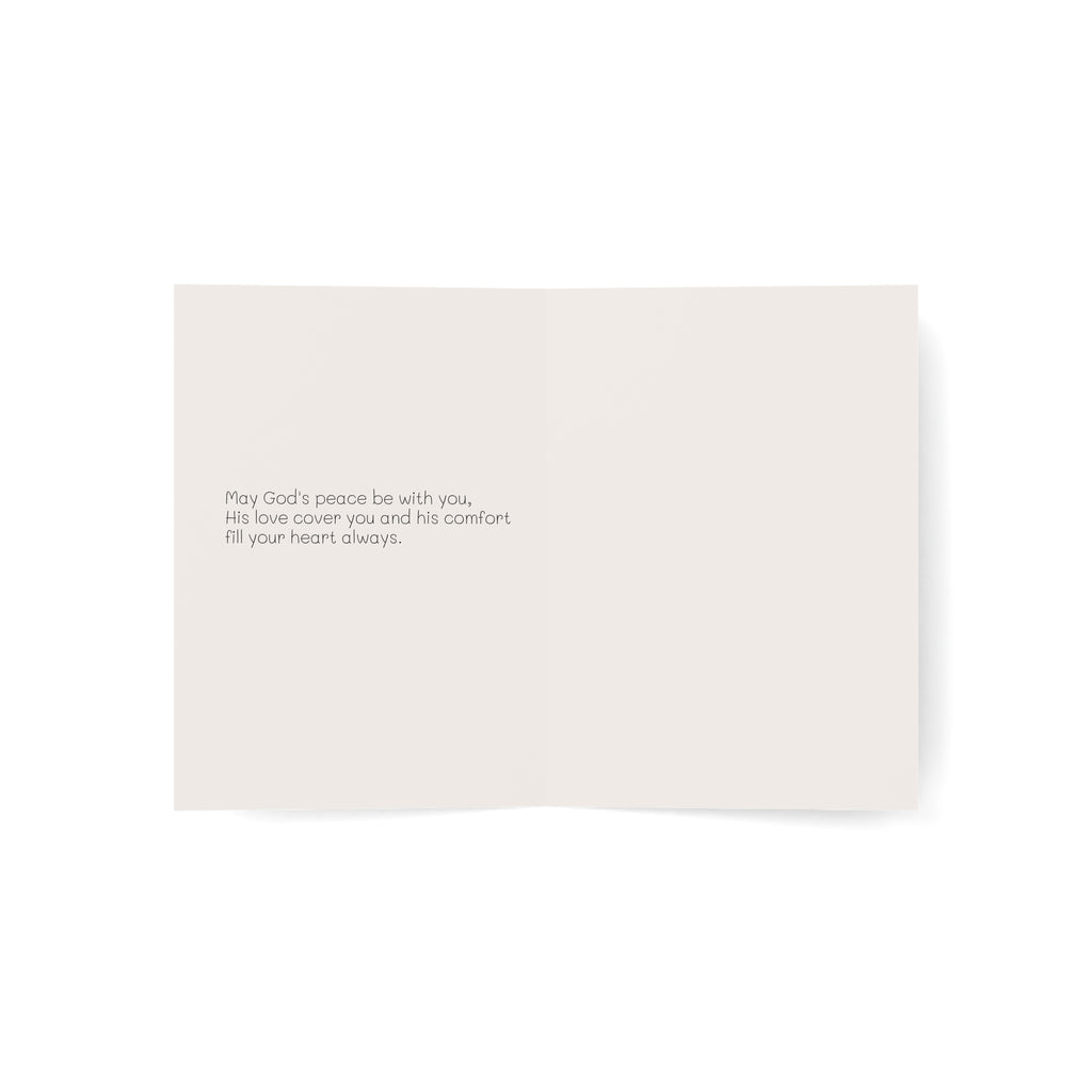 Christmas holiday card with a heartwarming prayer – inside view | Eku ume Hope | Art