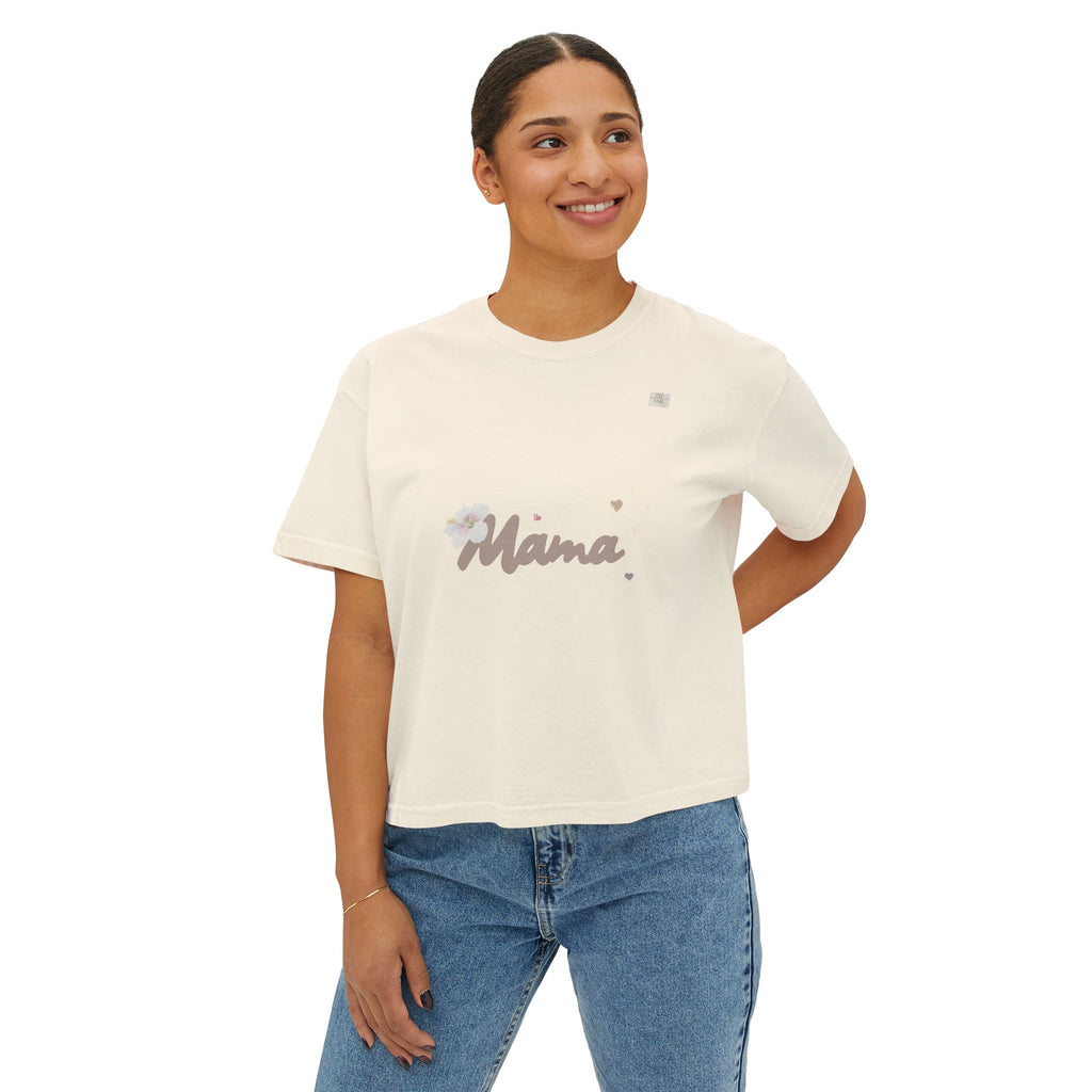 Mama T01 apparel for her - Women's oversized boxy tee | eKuumeArt
