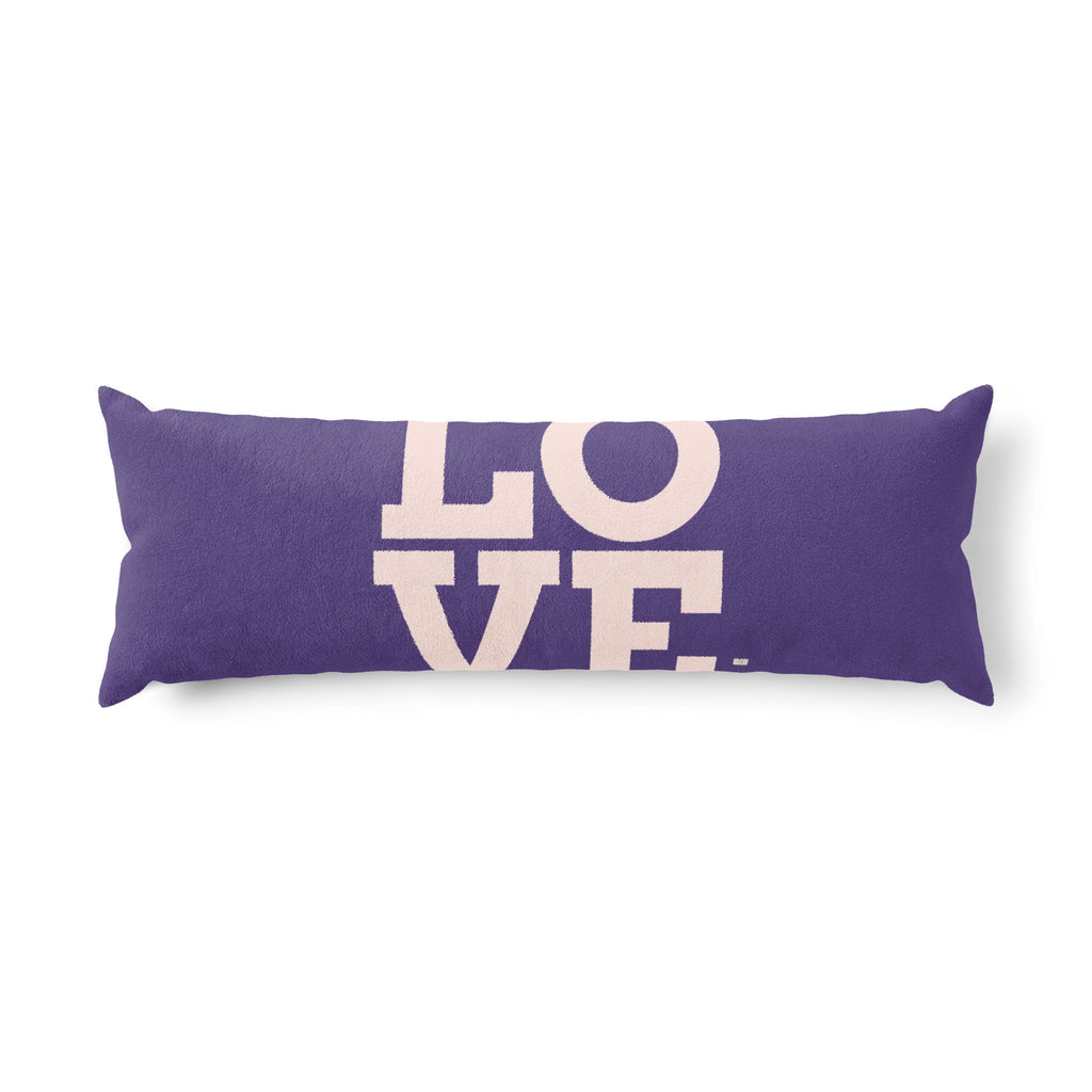 Je t’aime home gift – Body pillow, purple | eKuumeArt