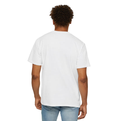 Man wearing white tshirt – back view.
