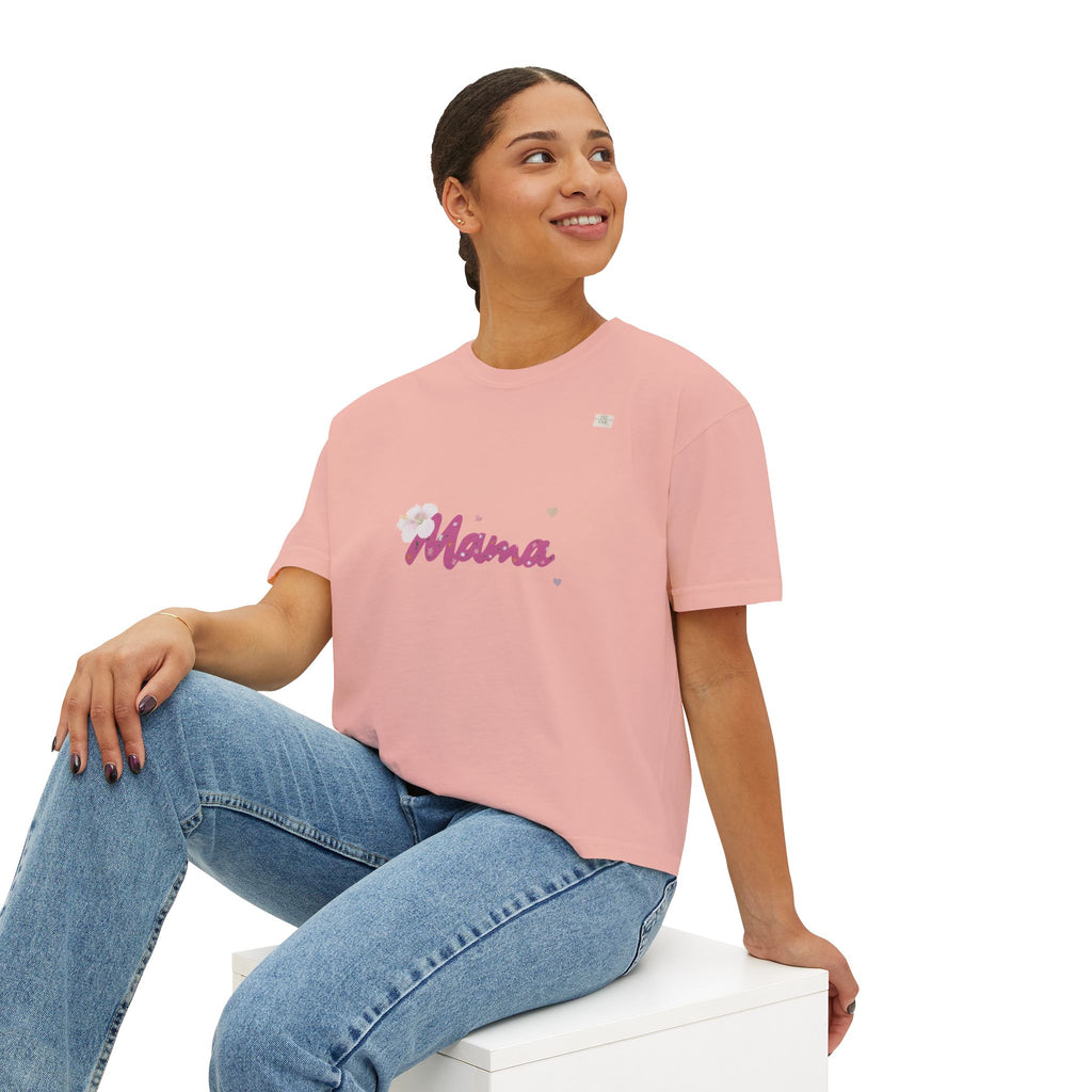 Mama T01 apparel for her - Women's oversized boxy tee | eKuumeArt