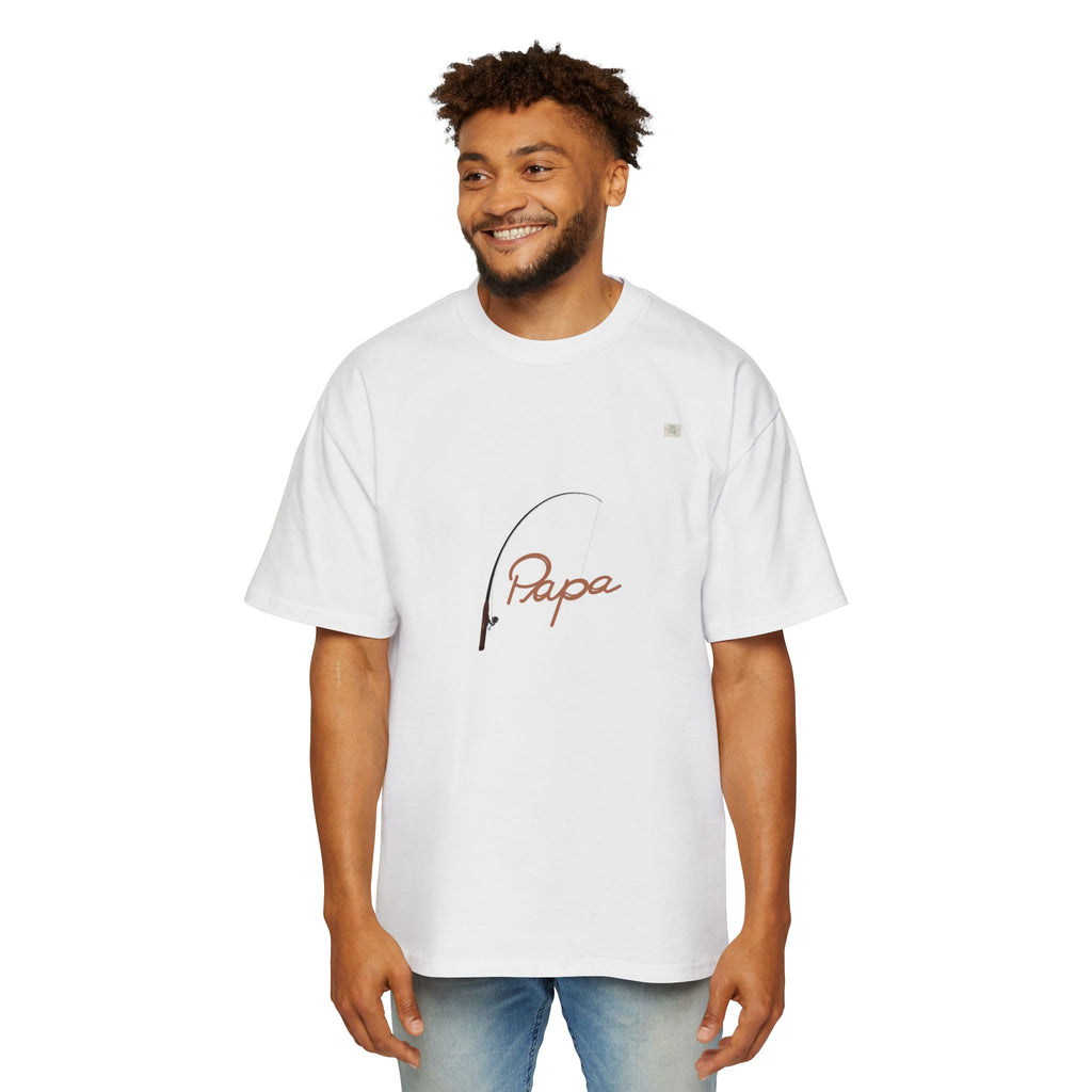 Papa T01 apparel for him - Men's oversized boxy tee | eKuumeArt