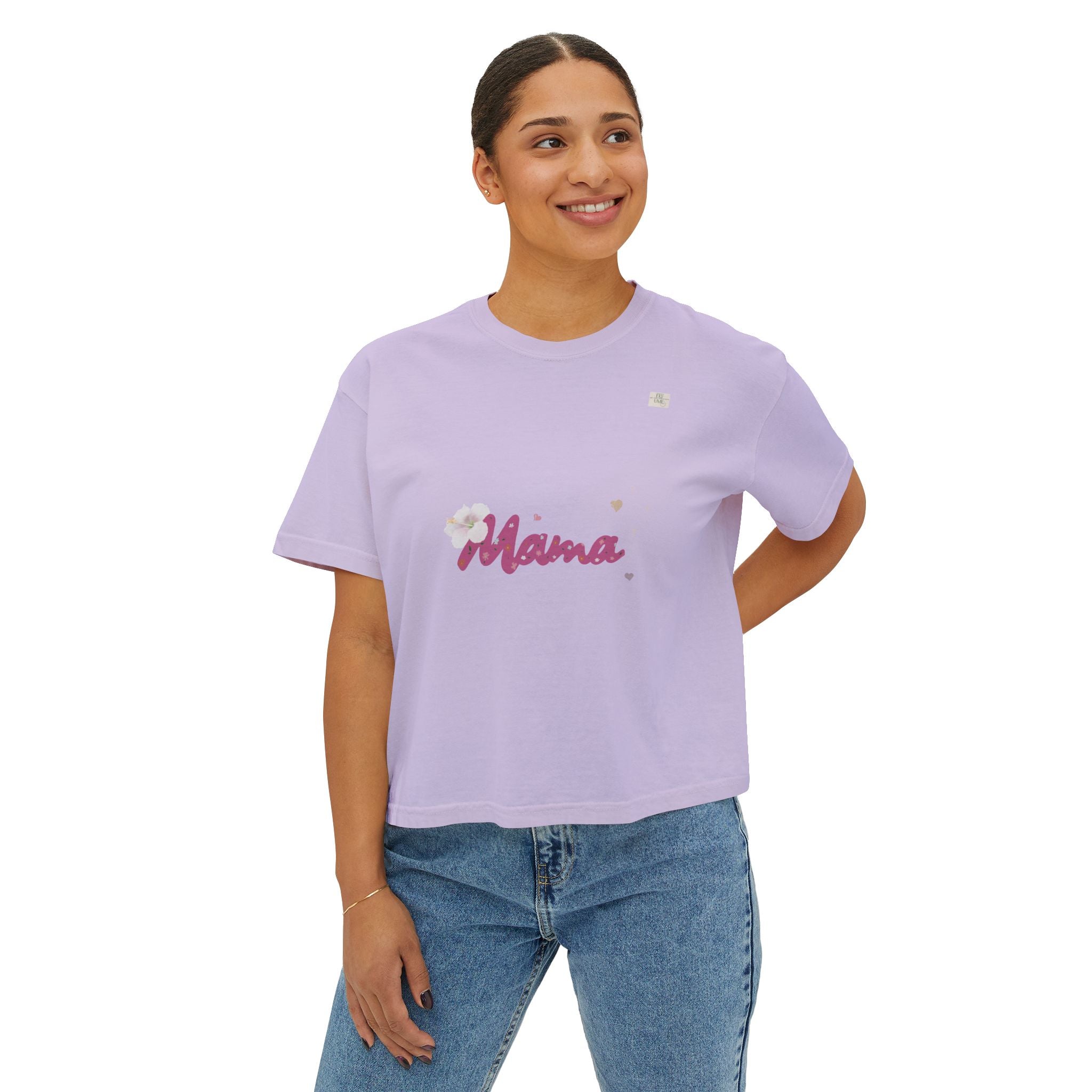 Mama T01 apparel for her - Women's oversized boxy tee | eKuumeArt