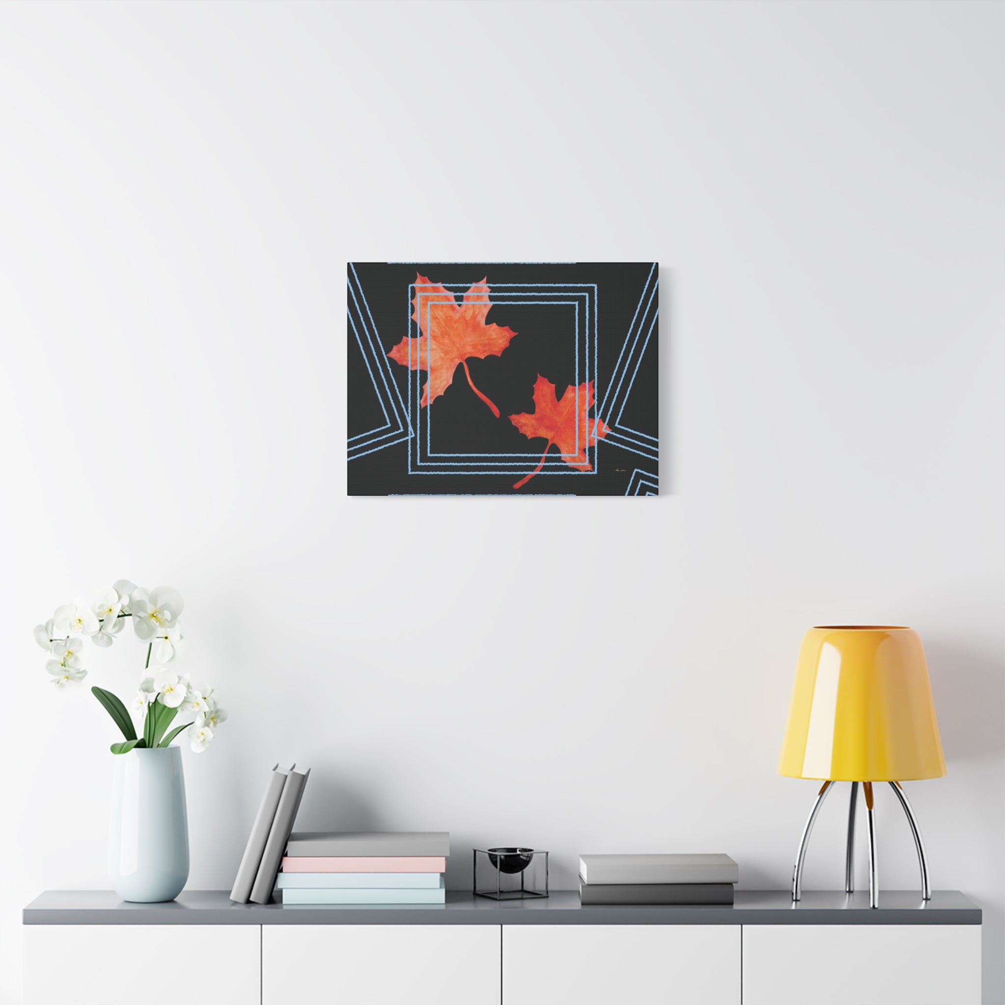 Maple Lines wall art – Stretched matte canvas print | eKuumeArt