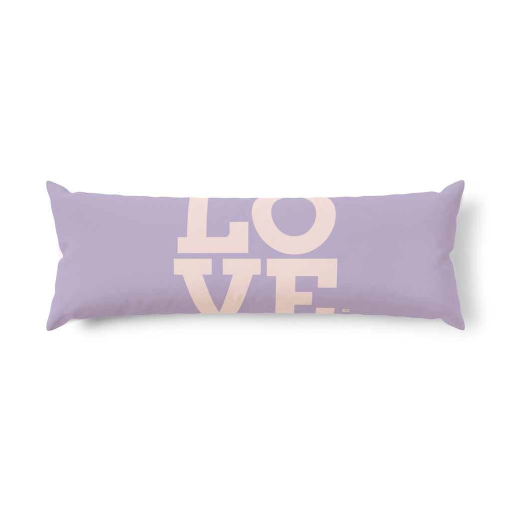 Je t’aime home gift – Body pillow, light purple | eKuumeArt