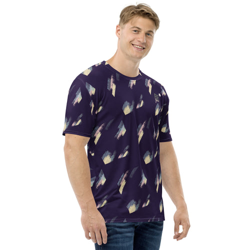 Man wearing purple stretchy jersey with 'be you' inspirational text on it | eKuumeArt.