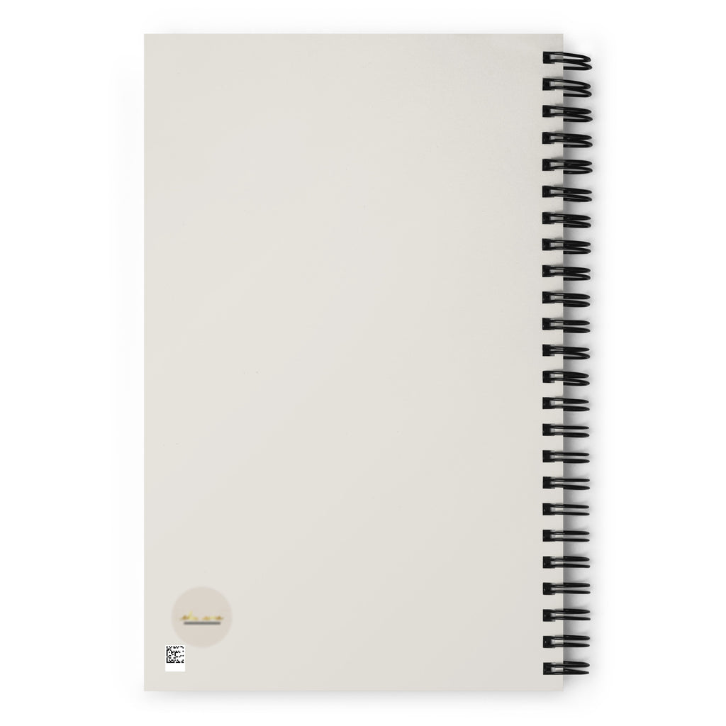 Spiral journal/notebook with ekuumeArt logo on the back cover.