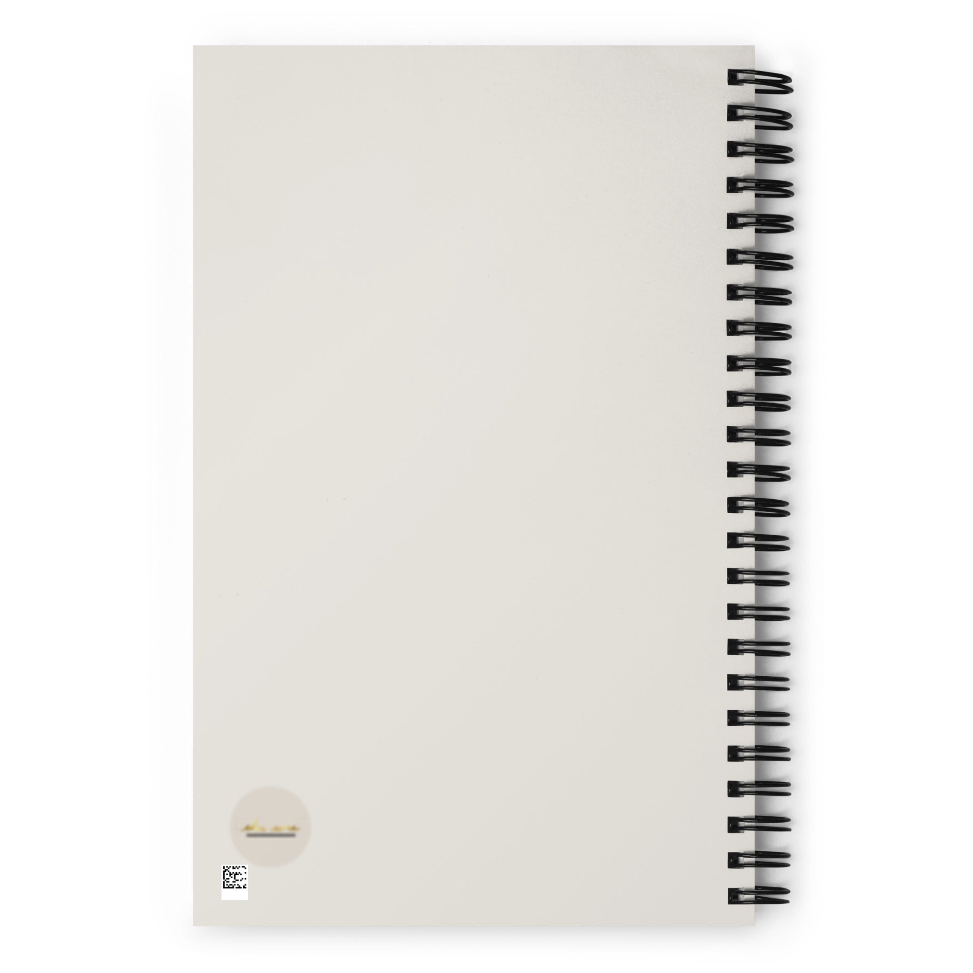 Spiral journal/notebook with ekuumeArt logo on the back cover.