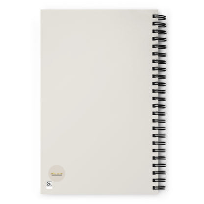 Spiral journal/notebook with ekuumeArt logo on the back cover.