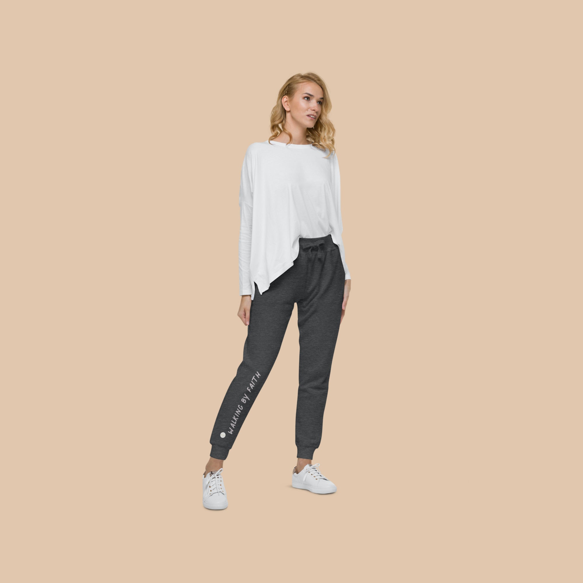 Walking by Faith apparel – Unisex fleece sweatpants | eKuumeArt