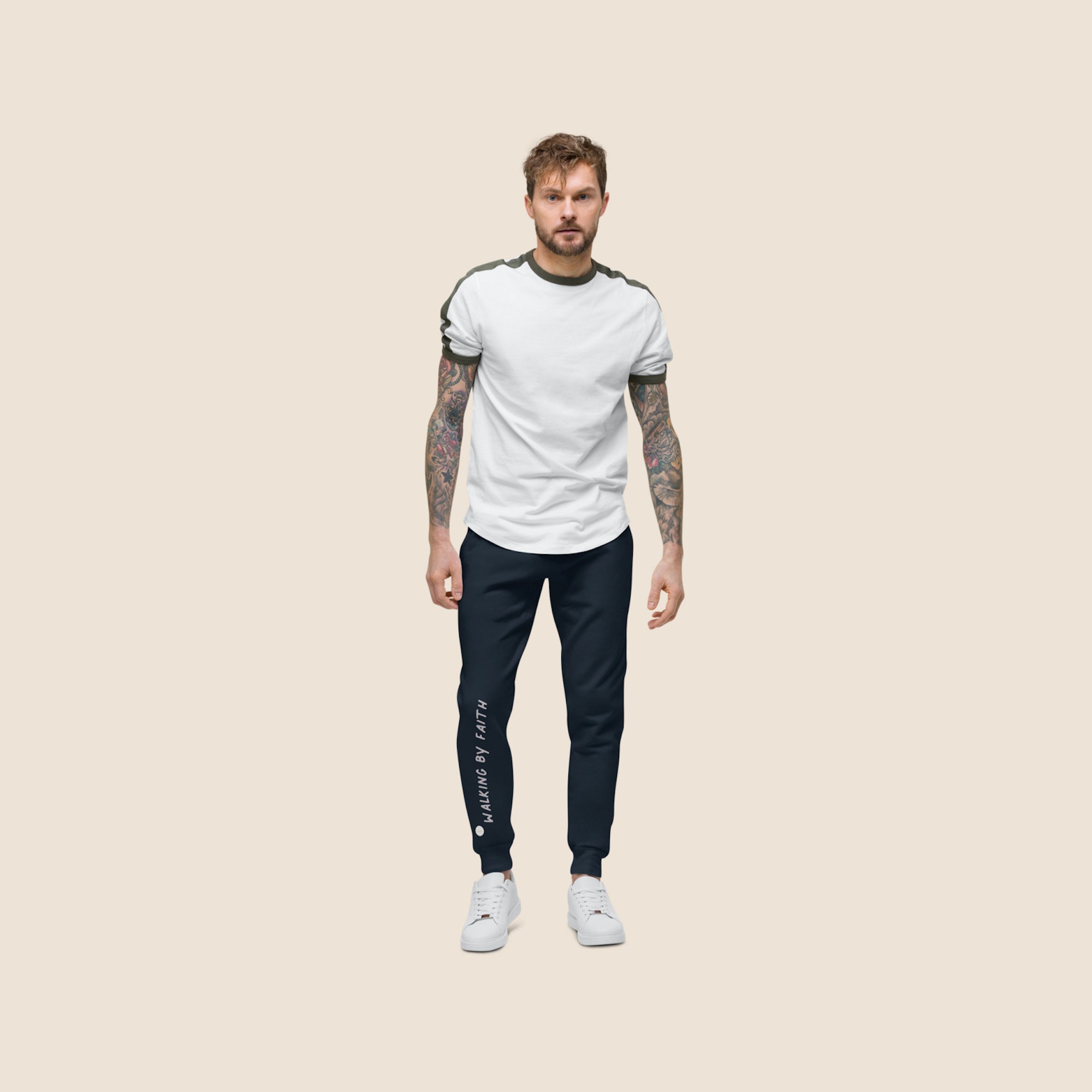 Walking by Faith apparel – Unisex fleece sweatpants | eKuumeArt