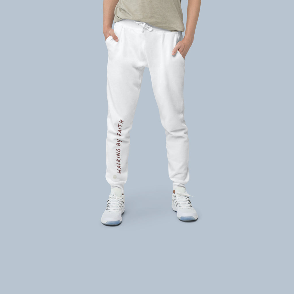 Walking by Faith apparel – Unisex fleece sweatpants | eKuumeArt