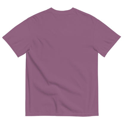 Berry garment-dyed tee – back view.