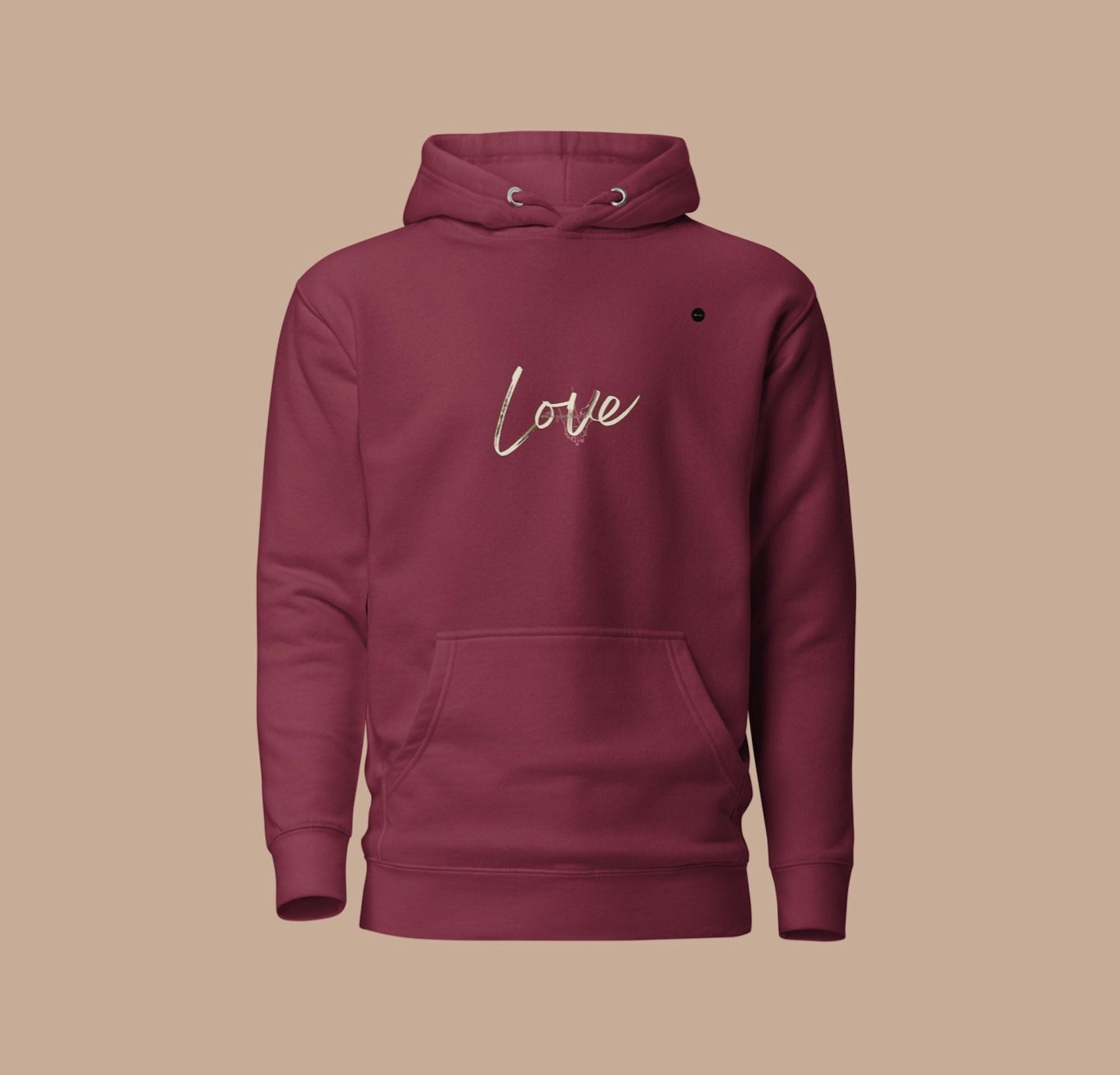 Love with Your Heart inspirational apparel - Unisex premium hoodie sweatshirt | eKuumeArt